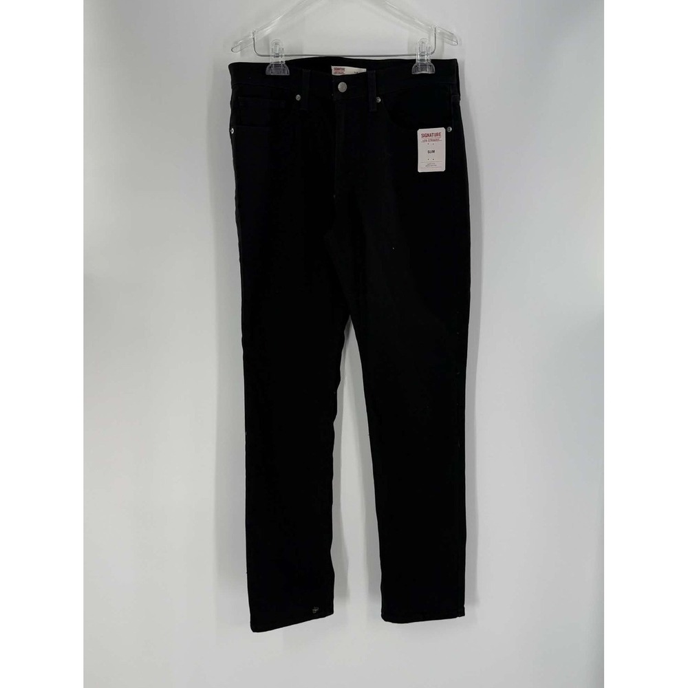 NWT Levi's Slim Shaping Super Flex Women's Black Jeans Size 32/32 Mid Rise TBT
